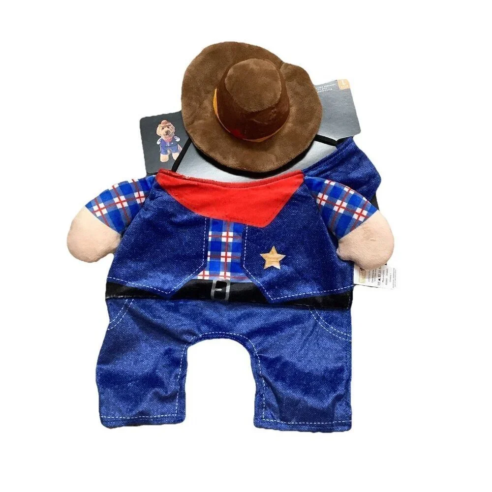Cowboy Pet Costume Size Large New With Tags